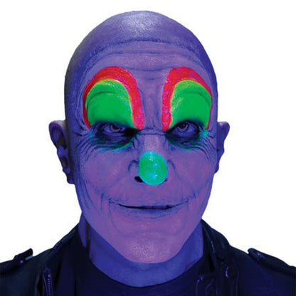 Hooligan Clawn, Máscara de Payaso con Efecto Neón, Máscaras de Payasos Asesinos que Brilla en la Oscuridad Ideal para Halloween, Fiestas de Disfraces y Festivales