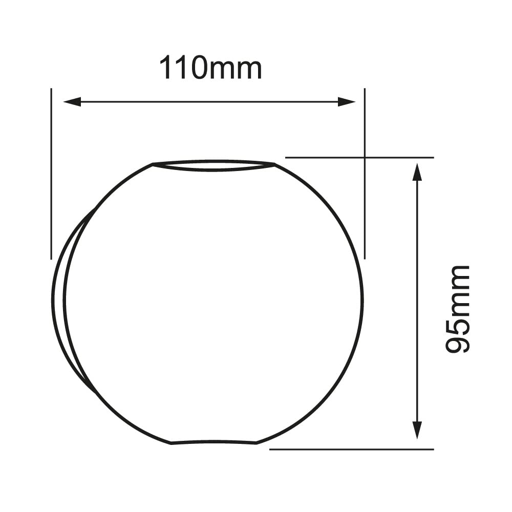 Tecnolite Lámpara de Pared Arbotante LED Exterior 6 W, Luz Suave Cálida, IP54, IK06, No atenuable, LED integrado