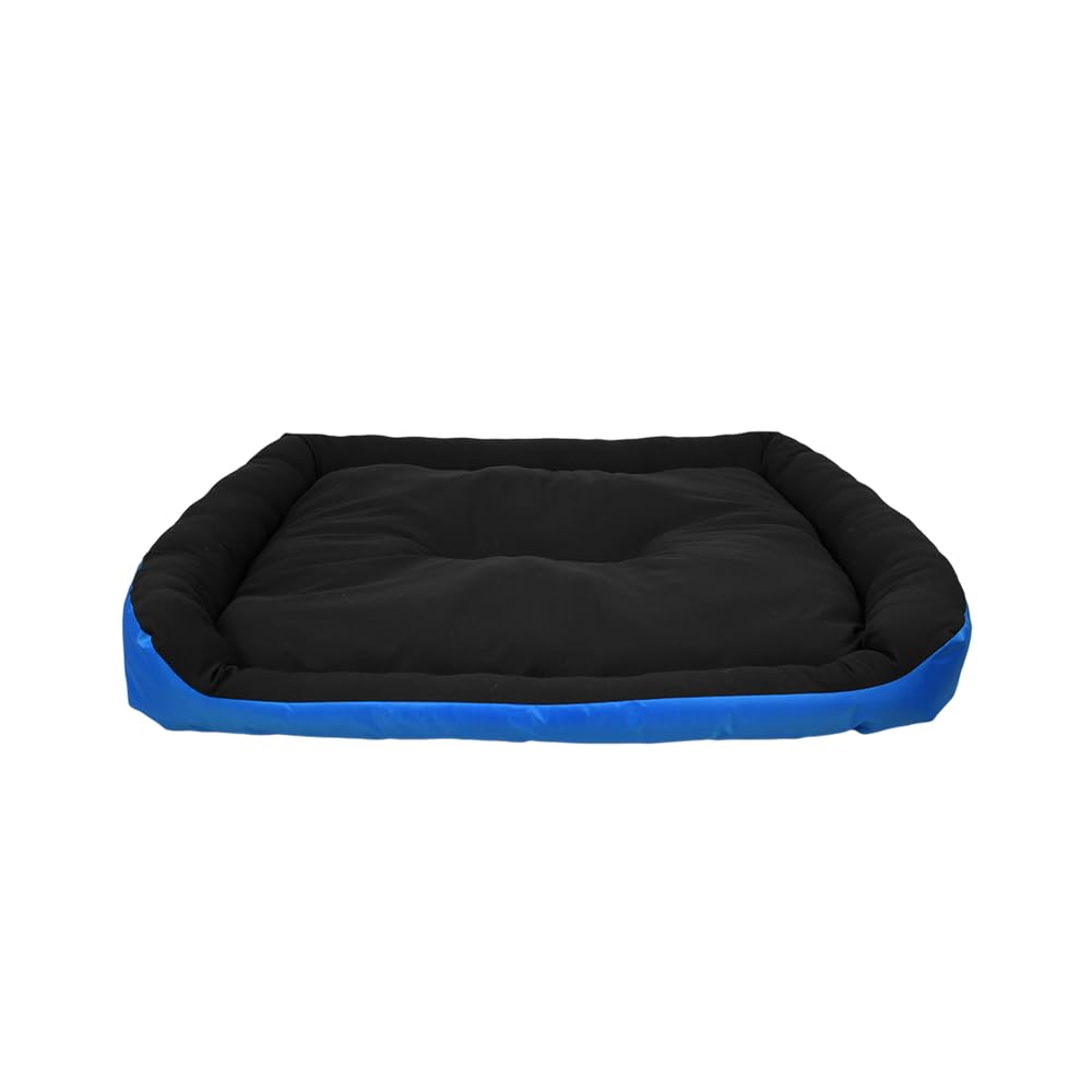 Fancy Pets Cama Rizzo Acolchada e Impermeable para Perro - AZUL - NEGRO