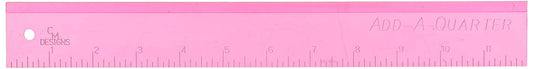 CM Designs Add-A-Quarter Ruler 12 in. Pink by CM Designs