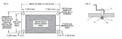 DEWALT DW7231 Soportes de Montaje para Sierra Circular Fija