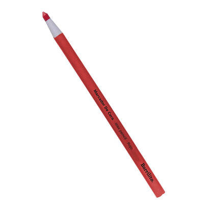 Barrilito Marcador de Cera Rojo Carmín, 12 Piezas