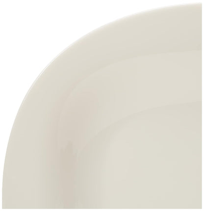 Luminarc - Juego de 4 Platos Carine Trinche Plato Blanco de Opal Modernos Servicio Mesa Elegante