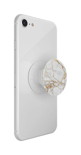 PopSockets - Empuñadura para teléfono con Soporte expandible, Agarre calcomanía, mármol Lutz Dorado