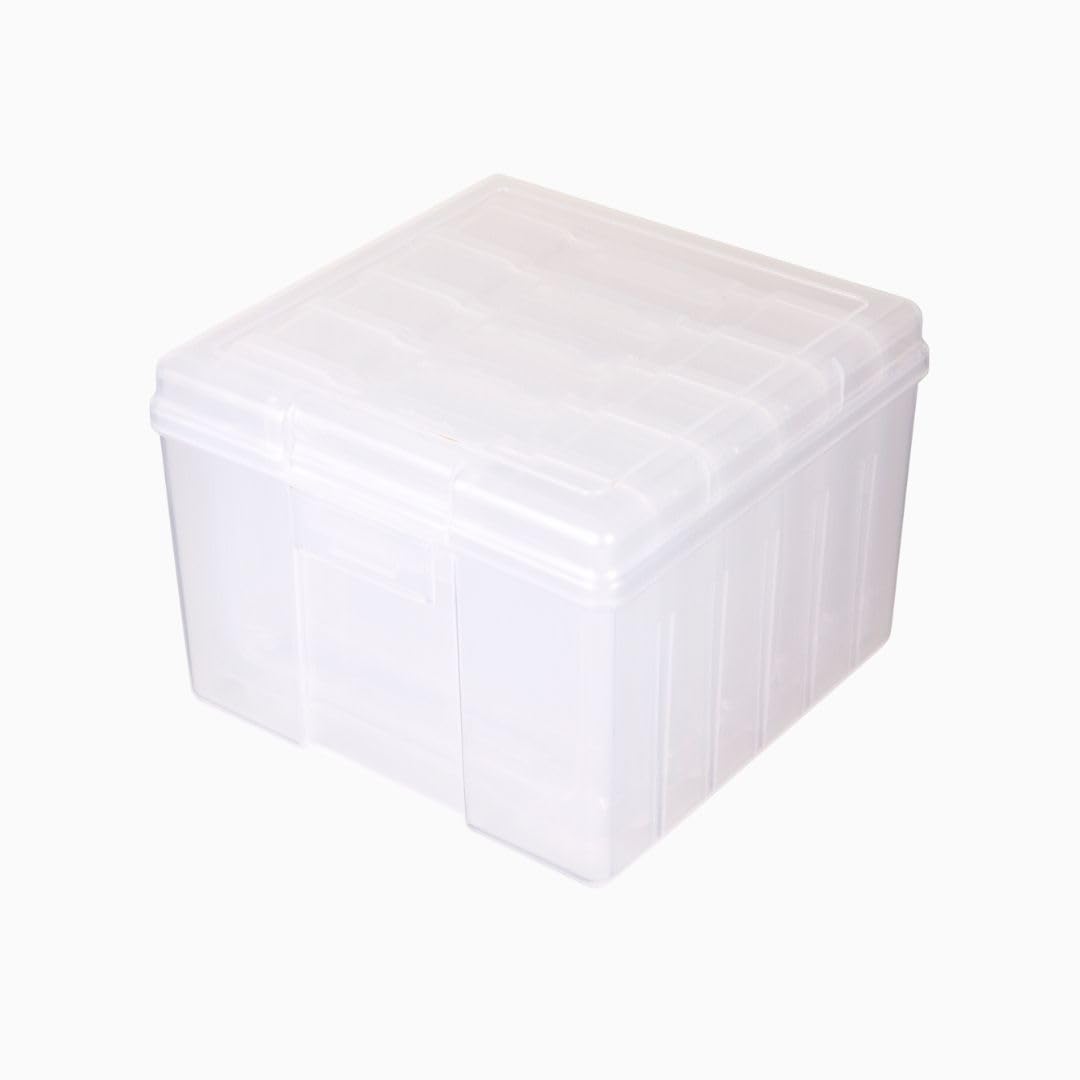 ArtBin 6947ZZ - Juego de organizador de fotos y manualidades, caja grande con 5 cajas de almacenamiento de plástico en el interior, color transparente