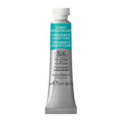 Winsor & Newton Acuarela Professional en Tubo 5 ml, Varios Colores - Tubo de 5 ml - 5 ml Tubo - Azul (Cobalt Turquoise Light 191)
