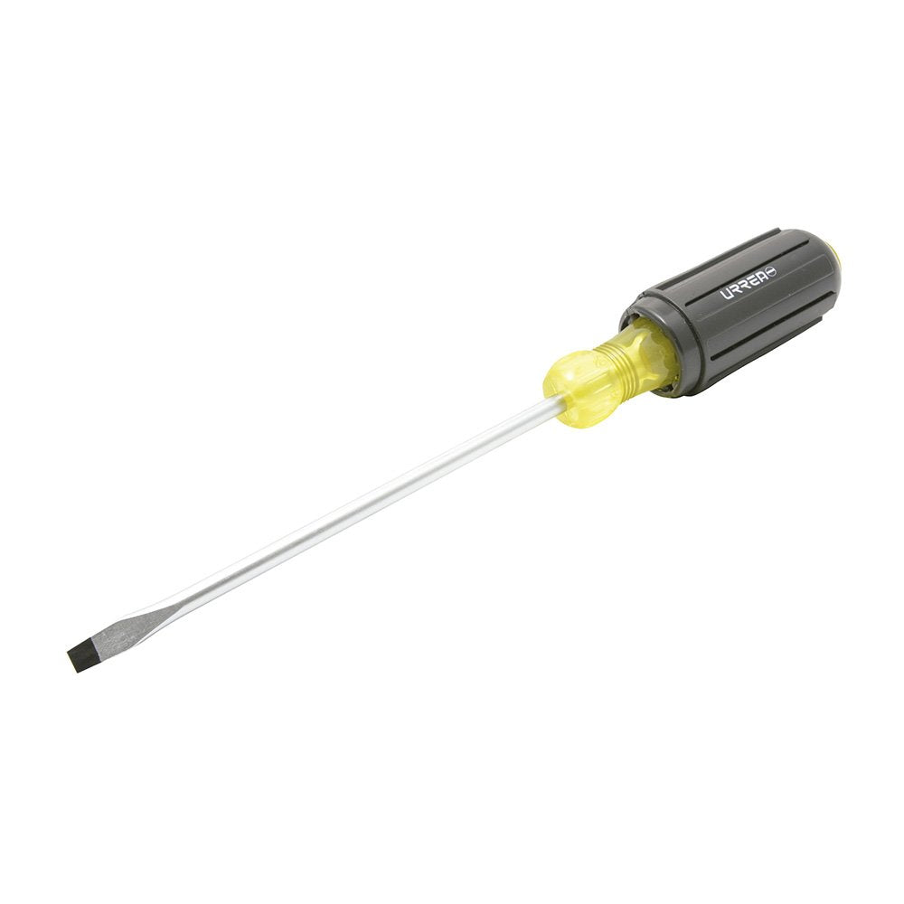 Urrea Destornillador Cushion Grip, Punta Plana, Barra Redonda - 3 - 8" x 10"