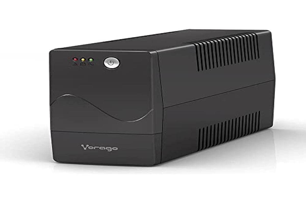 Vorago No Break UPS-301 800VA 480W Regulador y Batería de Respaldo Hogar Oficina para TV, Computadoras y Consolas