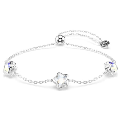 Pulsera Chroma, Estrella, Blanca, Acabado en rodio