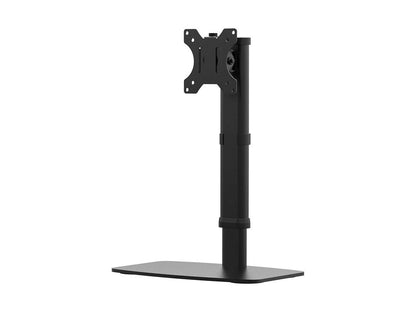 Monoprice Free Standing Single Monitor Desk Mount for Monitors Up to 27 Inches, Easy Height Adjustable, Workstream Collection, Negro