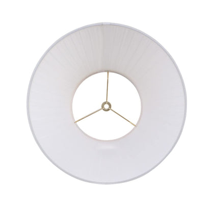 Aspen Creative 33055 - visualización de lámpara de araña de transición con tapa dura, color blanco plisado, 7 pulgadas superior x 13 pulgadas, parte inferior x 10 pulgadas inclinada