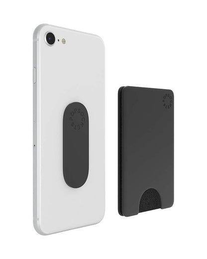 PopSockets PopWallet: portafolios extraíble y reposicionable, Color Negro