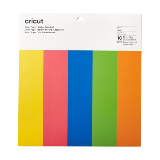 Cricut Cartulina adhesiva, papel inteligente con lazo brillante