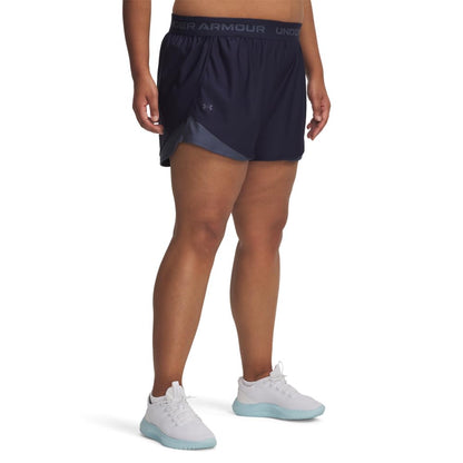 Under Armour Tech Play Up Short Deportivo para Mujer - CH - (410) Midnight Navy - Downpour Gray