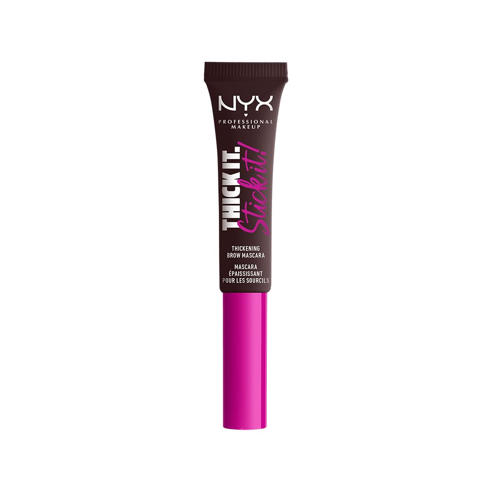 NYX Thick It Stick It Máscara de Cejas en Gel, Tono Black - Espresso - MAKEUP
