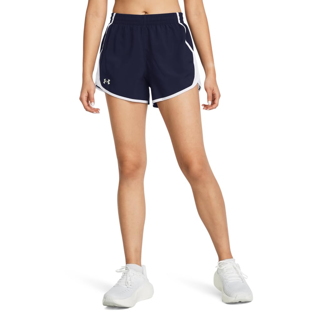 Under Armour Fly By Shorts Deportivos para Mujer - (410) Midnight Navy - White - Reflective - 2XL