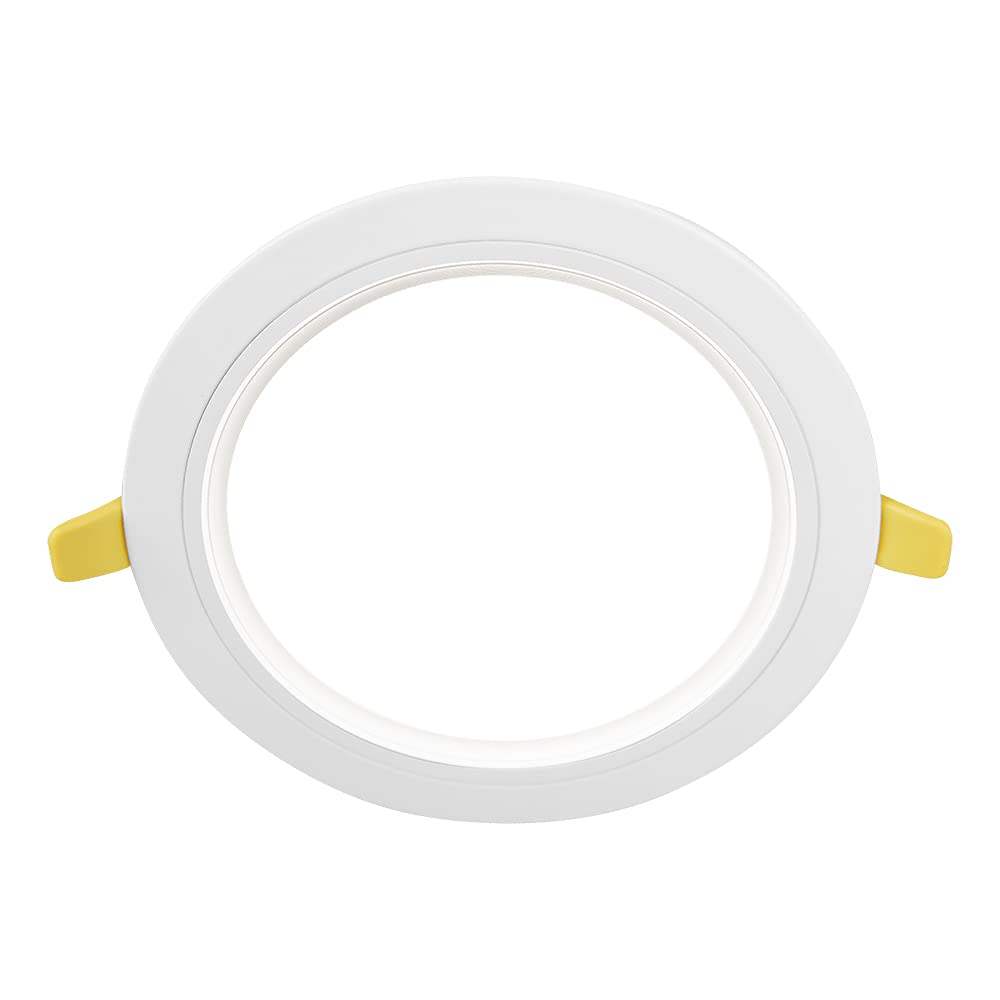 Construlita Lámpara LED de Techo Empotrado, 12 W, Luz Cálida 3 000 k, Color Aluminio, 127 - 220 Volts, Downlight LED