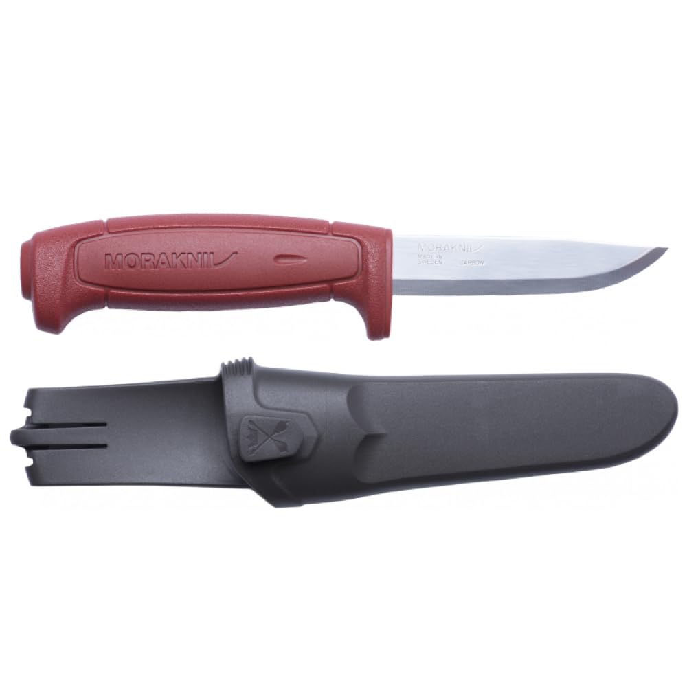 Morakniv Craftline Basic 511 Acero de alto carbono Utilidad Cuchillo de hoja fija y combi-sheath, 3.6-" Blade