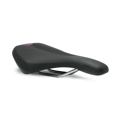 Selle Royal Vivo Ergo Reflectivo, Asiento de Bicicleta con Visibilidad Extra para Montar en la Oscuridad