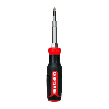 CRAFTSMAN Destornillador, multipuntas de 6 vías, almacena brocas adicionales en el mango (CMHT68000)