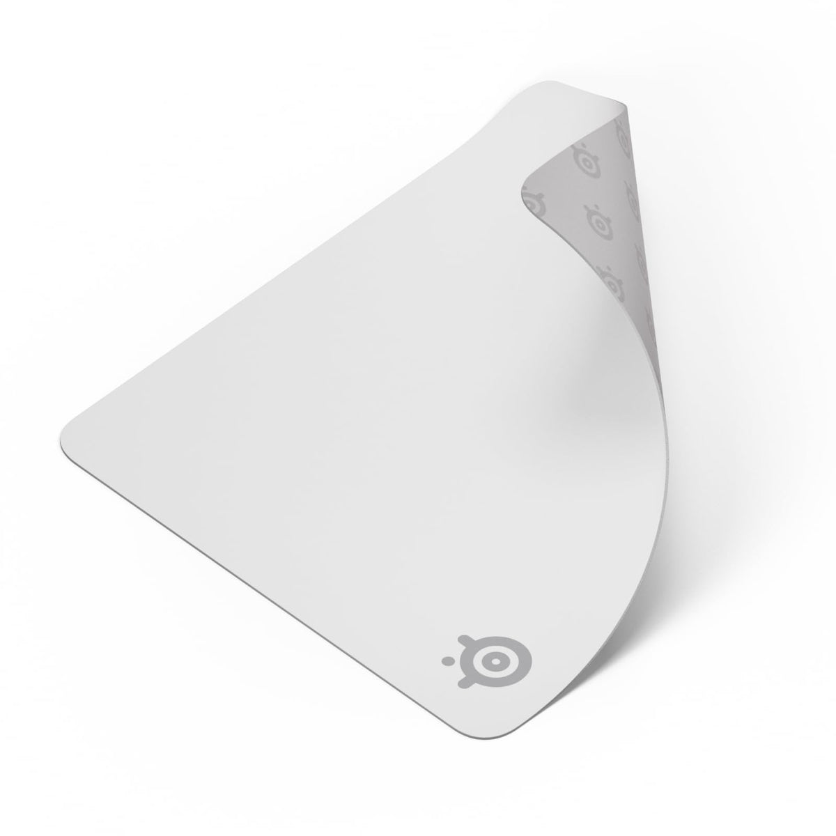 SteelSeries QcK Mouse Pad de Tela para Gaming – Superficie Exclusiva microtejida – Optimizado para sensores de Gaming – Máximo Control – Tamaño L – Color Blanco