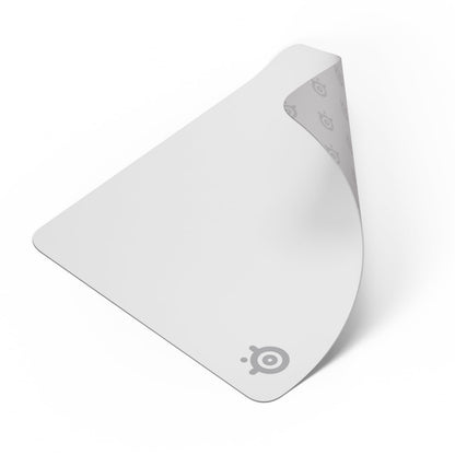 SteelSeries QcK Mouse Pad de Tela para Gaming – Superficie Exclusiva microtejida – Optimizado para sensores de Gaming – Máximo Control – Tamaño L – Color Blanco