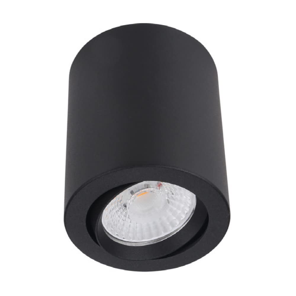 Tecnolite Lámpara Spot LED de Sobreponer Dirigible 10 W, Luz Suave Cálida, No atenuable, LED integrado