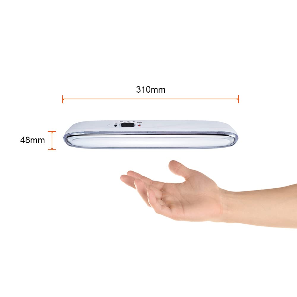 Tecnolite - Lámpara LED de Emergencia Portátil, Recargable, Luz de Día 6500 K, 0.8 Watts de Potencia