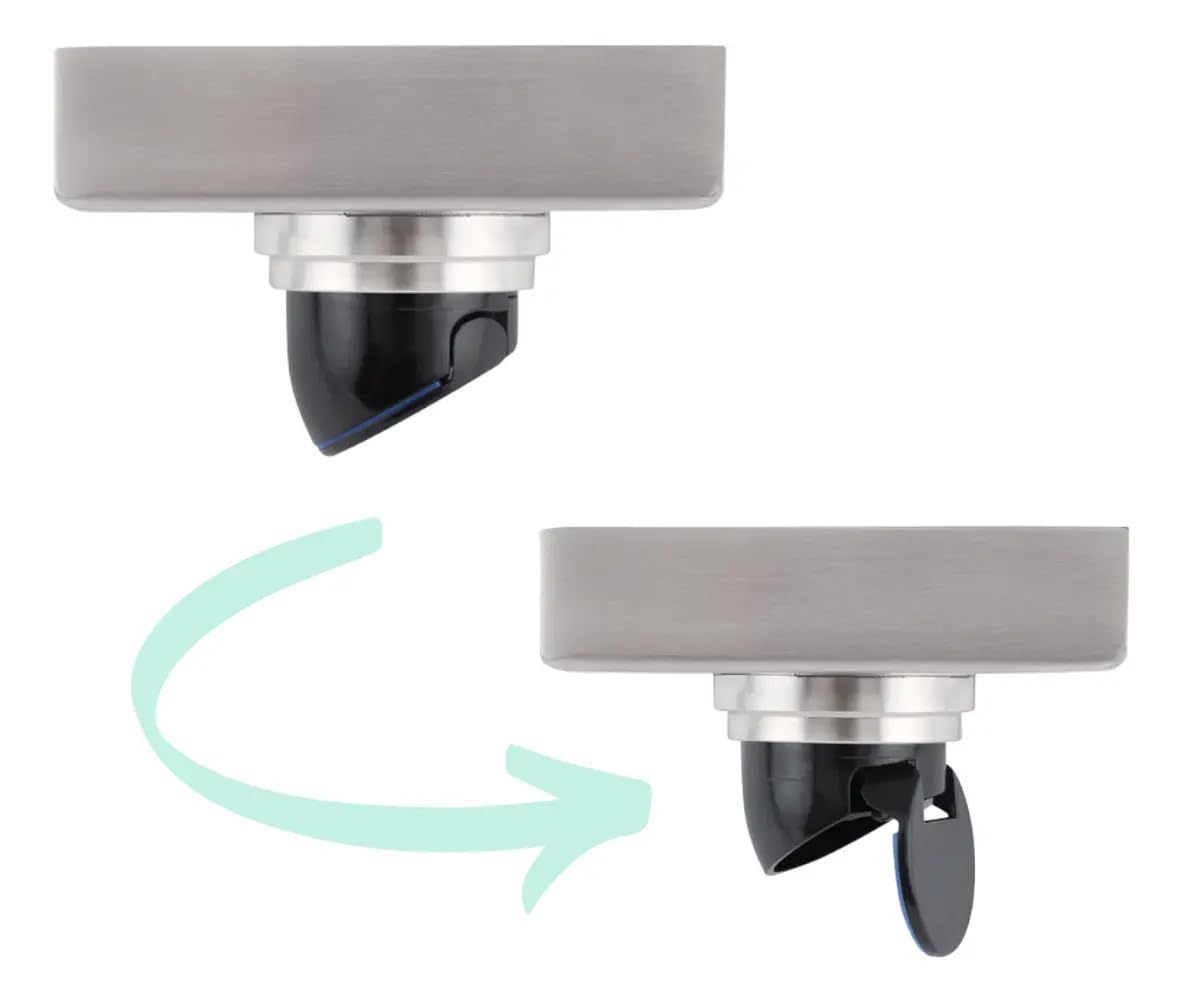 URREA Coladera de Acero Inoxidable, Cuadrada con Rejilla, Modelo INOX, CCRINOX
