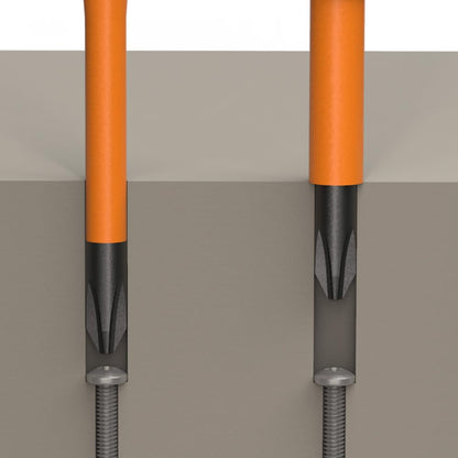 Klein Tools 13157 - Cuchillas de destornillador aisladas, cuchillas de repuesto intercambiables de un solo extremo para destornilladores aislados Klein, paquete de 3