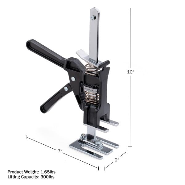 Kings County Tools Gato de Elevación de Mano | 300 libras, 5.75 pulgadas, 1 unidad, negro
