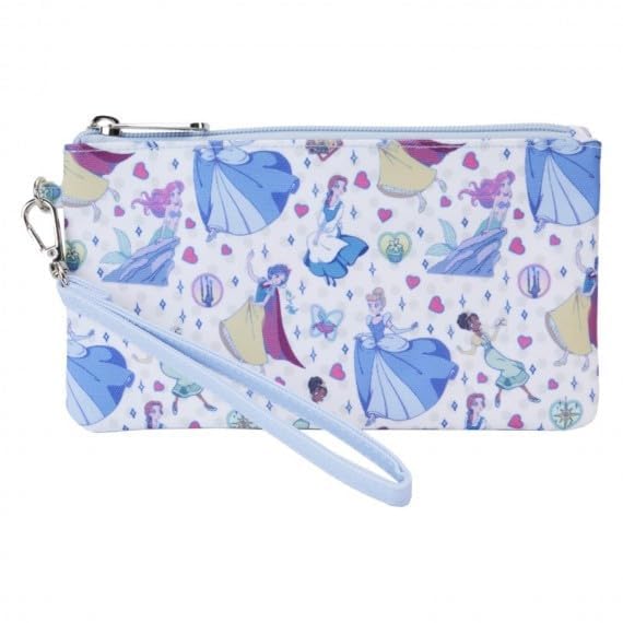 Loungefly Disney: Princess Manga Style Nylon Wristlet Wallet