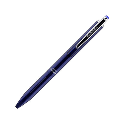 Zebra Sarasa Grand Bolígrafo Retráctil de Tinta Gel, Punto Medio, Cuerpo Metálico - Azul