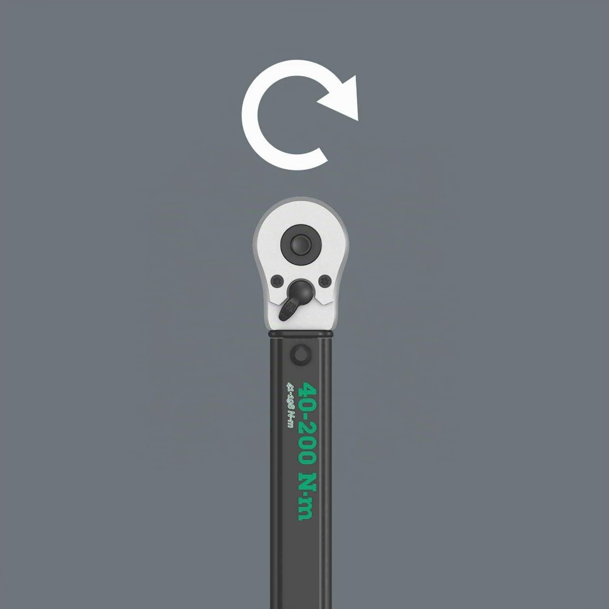 Wera 05075622001 Llave dinamométrica con carraca reversible Click-Torque C 3, 1/2", 40-200 NM
