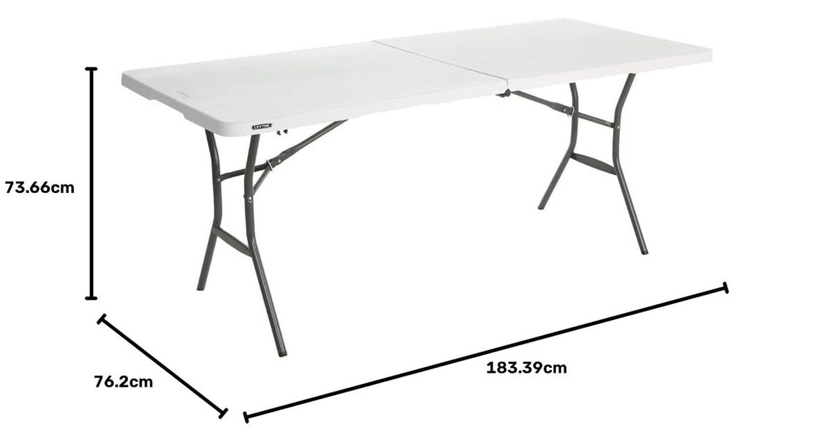 LIFETIME 25011 Mesa Plegable, 6 Pies
