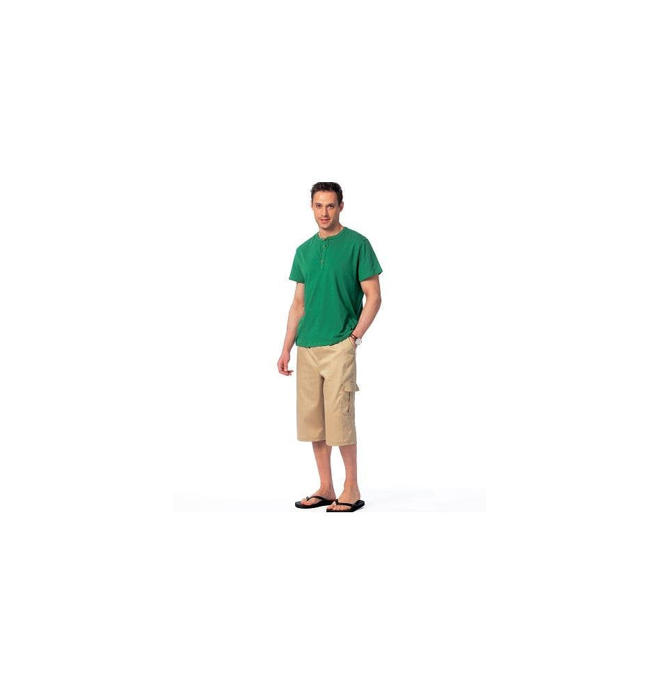 McCall Pattern Company M6973 - Playera sin Mangas para Hombre, Talla XM SML-Med-LRG