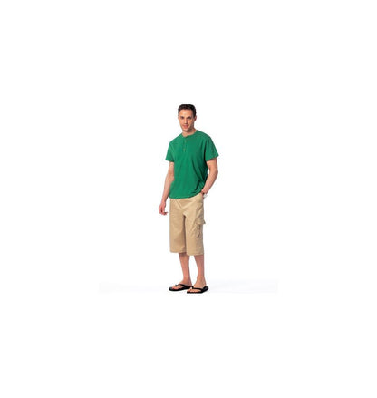 McCall Pattern Company M6973 - Playera sin Mangas para Hombre, Talla XM SML-Med-LRG