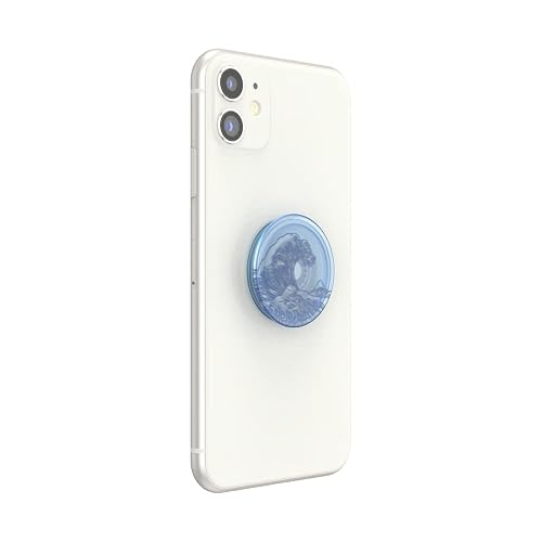 PopSockets - Empuñadura para teléfono a Base de Plantas con Soporte expandible, Agarre calcomanía, Respetuoso con el Medio Ambiente, océano translúcido