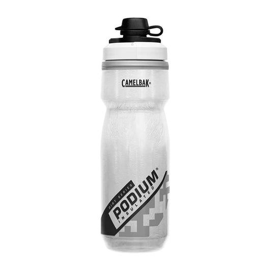 CamelBak Podium Dirt Series Chill Bike Bottle 21oz - Insulated Squeeze Bottle, White