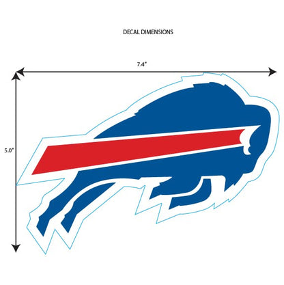 NFL Siskiyou Sports Fan Shop Buffalo Bills - calcomanía automático de 8 pulgadas, color del equipo