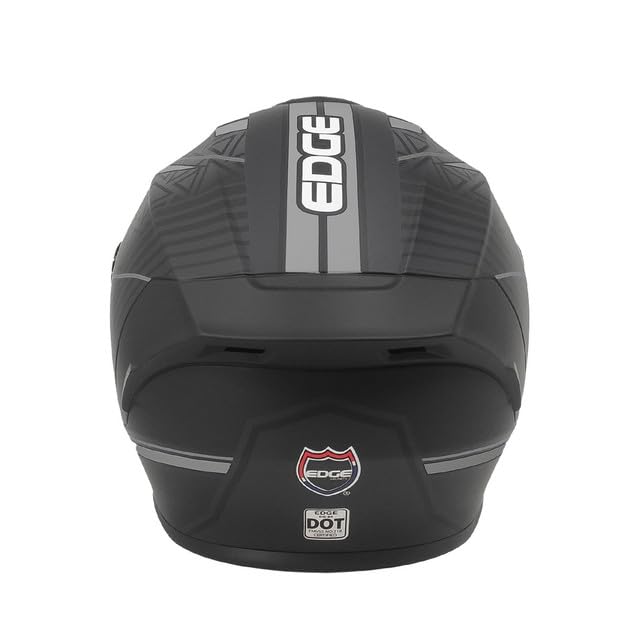 Casco Motocicleta Integral Marca - Edge - Frankie - Full Face - Certificado Dot - Moto Cascos de para Guantes Funda
