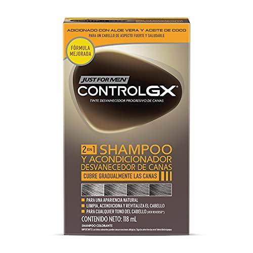 Just For Men Control GX Shampoo Desvanecedor Canas Hombre 3 Pack 118 ml