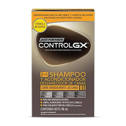 Just For Men Control GX Shampoo Desvanecedor Canas Hombre 3 Pack 118 ml