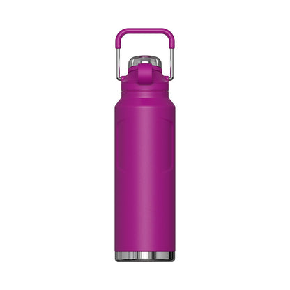 OKKO Termo Rino 32 oz / 946 ml – Botella Térmica de Acero Inoxidable, Mantiene Bebidas Frías y Calientes, Ideal para Agua, Café y Estilo de Vida Activo, Color Rosa