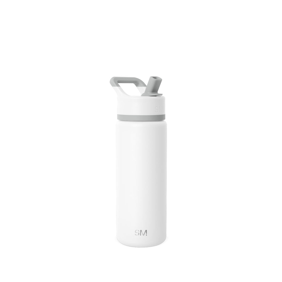 Simple Modern Summit Botella de Agua con Popote y Asa - 0.5 Litros - -Winter White