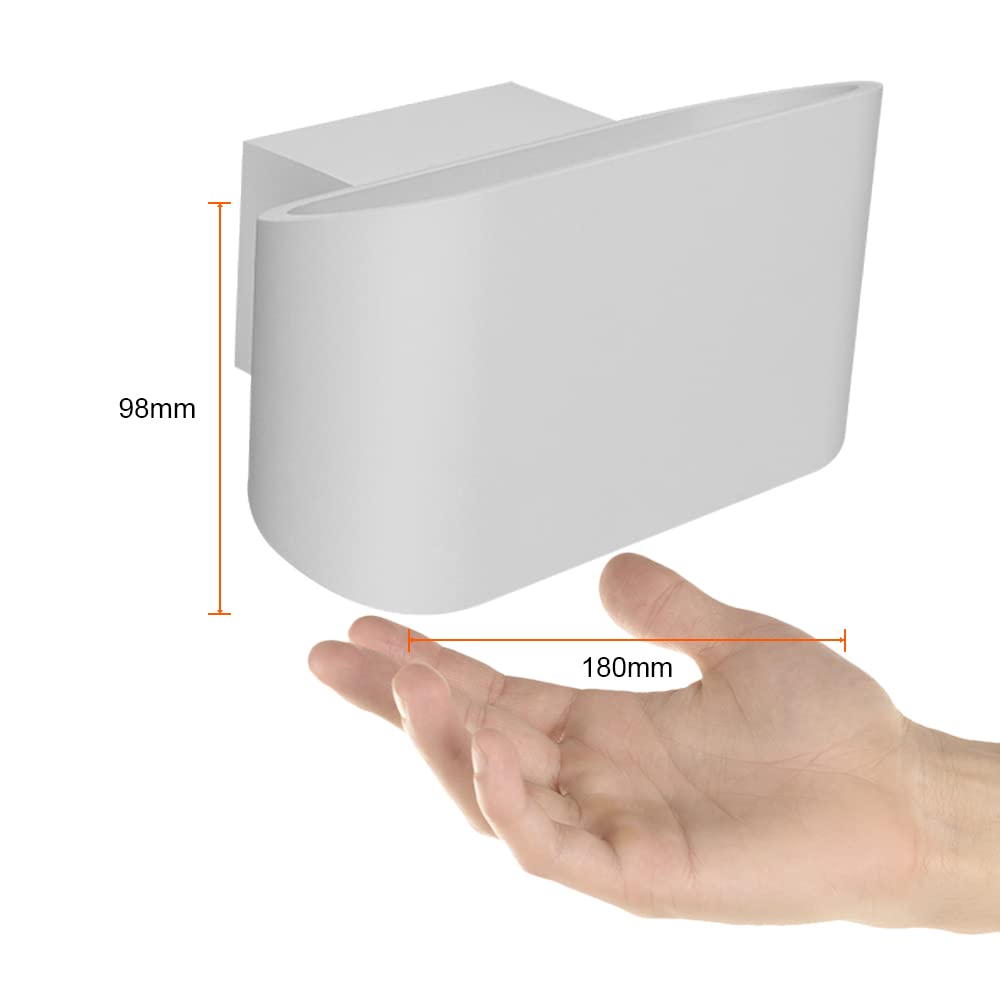 Tecnolite TLLED-402/7W/30B Luminario Pared Led, 3000K, Blanco 100-240