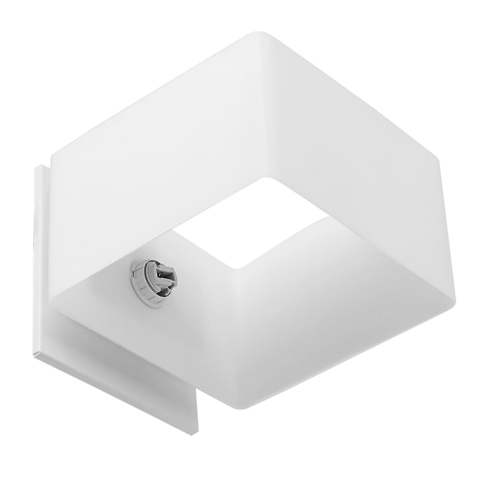 Tecnolite Lámpara de Interior Sobreponer en pared, color Cristal Blanco TL-2021/B