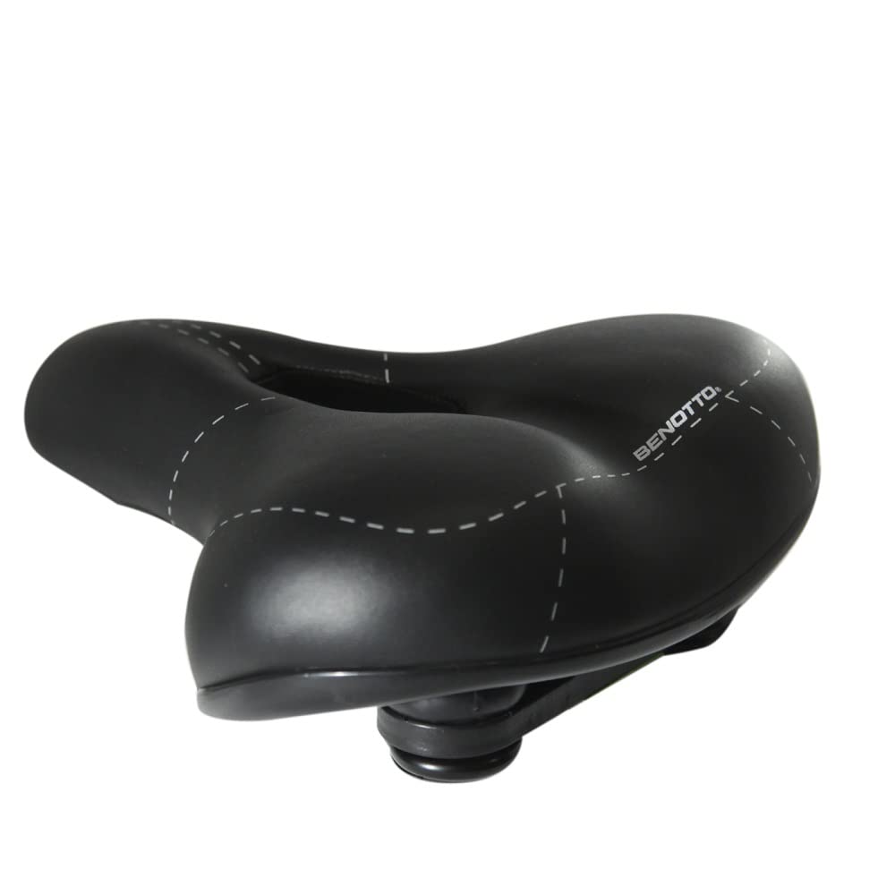 Benotto Asiento Urbano con Canal Antiprostático Negro con Broche AT-6027A2