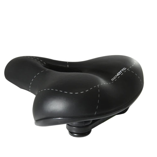 Benotto Asiento Urbano con Canal Antiprostático Negro con Broche AT-6027A2