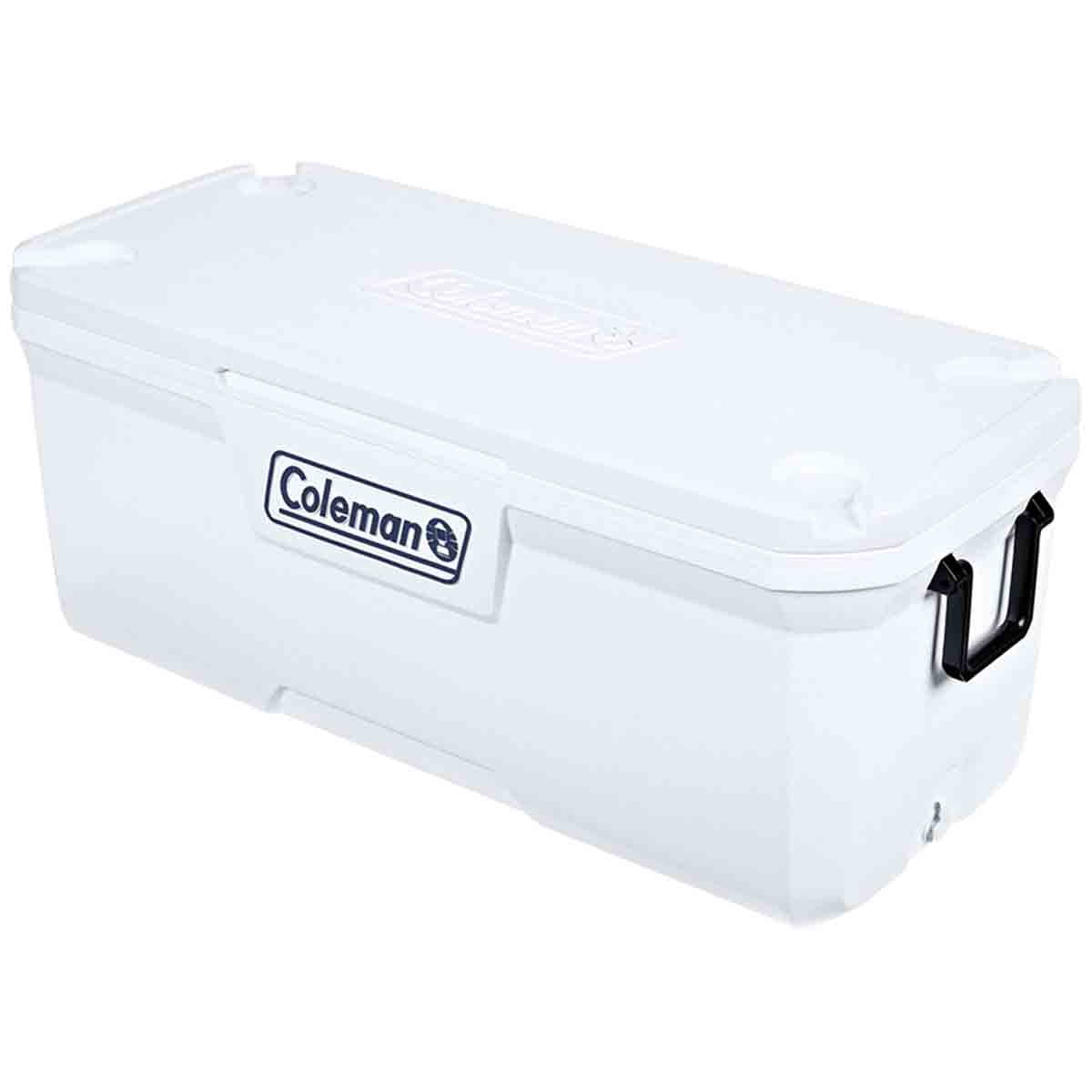Coleman Hielera 142L 150QT Color Blanco Serie 316 Mantiene el Hielo por Días Construcción Duradera de Fácil Agarre 3000006577